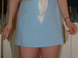 Horny 40 s - Blue Mini Skirt 10 of 20
