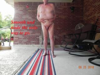 1st Album - 25 Jun 2018 Nude on the Patio before Using My New Red Toy. 15 of 20