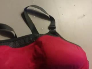 Cumming a massive load on bra left by one night stand