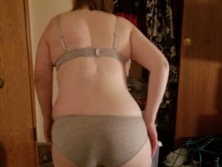 Wife hogtied in grey bra and panties and made to cum 5 of 10