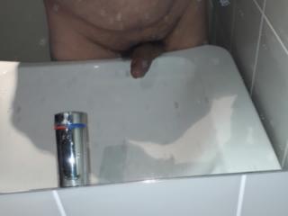 Me flashing in office toilet 6 of 7