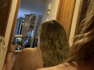 Just Blondebabe in her hallway again. Ass and back 2 of 14