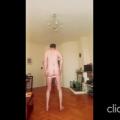 nude with a string exposing my dick a...
