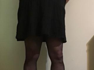 Dress, pantyhose and heels 6 of 15