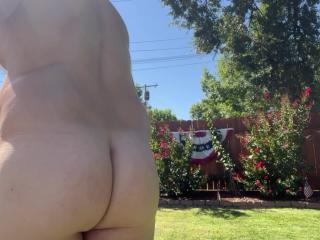Lost the thong mowing