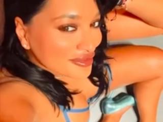 Classic blue lingerie for the afternoon