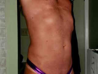 New shiny purple thong 8 of 20