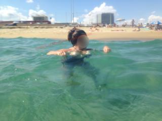 First time ever flashing at beach 1 of 5