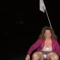 Debbie Flashing At The Golf Course