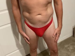 Little red thong 2 of 5
