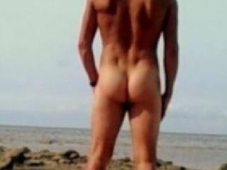 Checking out a beach and further away decided to get naked in the sun.