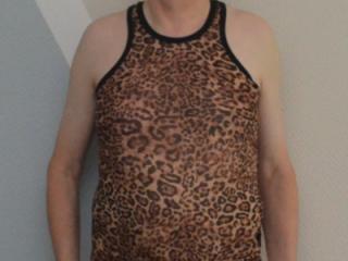 Posing in my new leopard outfit 1 of 9