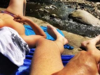 Girlfriend Nudist at the river