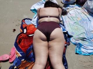 Young latina wife at the beach 8 of 8