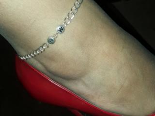 My hotwife in stilettos, tights and hotwife anklet 6 of 7