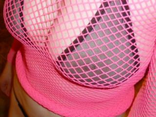 pink fishnet