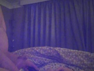 Playing with black cock vibe
