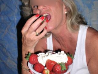 Strawberries and cream.... 3 of 6