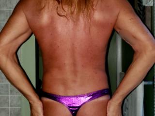 New shiny purple thong 16 of 20