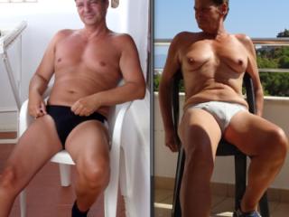 Befor and after female hormon injections 2 of 8