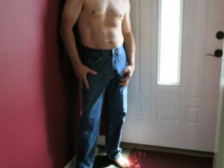 Stripping by the front door! 2 of 15