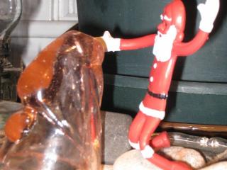 Santa finds a naughty  girl 1 of 8