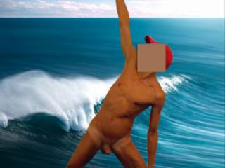 Photoshop series:   Naked yoga 3 of 8