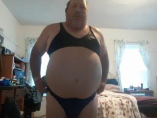 black bra and dark blue thong 4 of 18