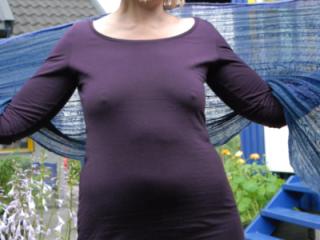 Lisa, pantyhose,, busch, shaved, braless 4 of 19