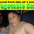 Everyone`s favorite pig and her veget...