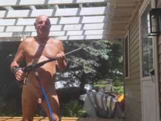 Naked handyman