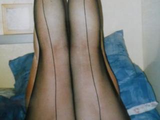 Lovers of Black stockings & suspenders with heels. 11 of 17
