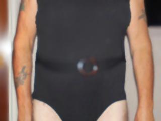 me wearing wifes bathing suits 8 of 10