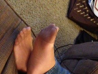 My candid pantyhose feet 8 of 11