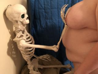 Skeleton getting some action