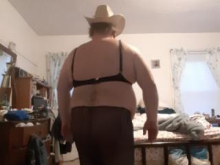 Cowboy hat nylons and bra 5 of 13