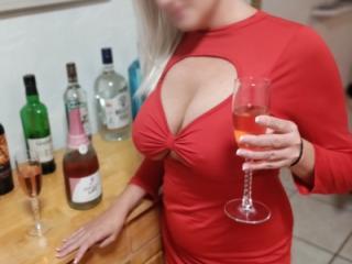 Red Keyhole Dress 5 of 11