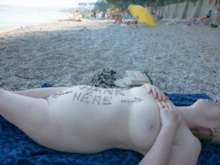 on the nude beach being dirty