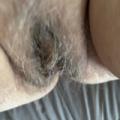 Mindi's dark hairy cunt, fingered, sp...