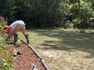 Sexy milf wife caught gardening! Wife next door! 3 of 5