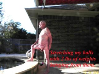 Tom Nude Wearing Cock Ring and Stretching Balls 24 Dec 2017 (1) 11 of 18