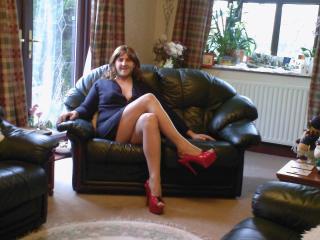Nude Pantyhose & Red Shoes 1 of 6