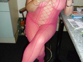 Candy pink bodystocking 1 of 8