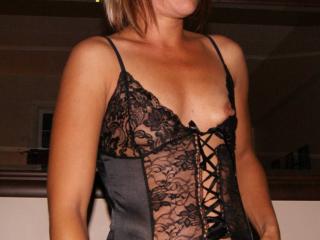 Black lingerie and stockings 16 of 20