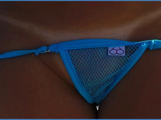 14th - In blue fishnet bikini... 4 of 6