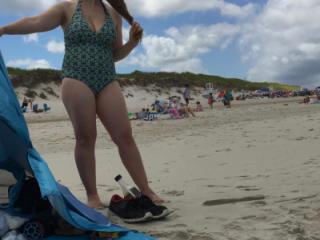 Milf at the beach 12 of 18