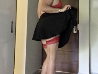 Red seamed Stockings 4 of 20