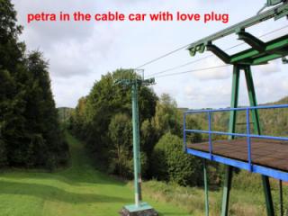 petra in the cable car with a loveplug in public 1 of 20