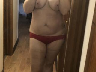 Red panties remade 1 of 15