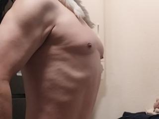 Old guy native American flexing my small muscles 3 of 14